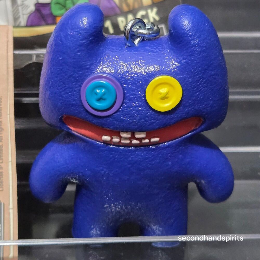 New Fuggler Series 4 Bag Clip Keychain Blue Vinyl Stinkface Key Charm
